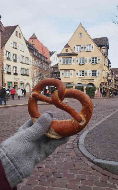 Pretzel salado en Colmar